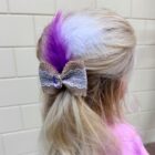 Haarstrik Jute Paars