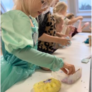 feestelijk slijm partijtje